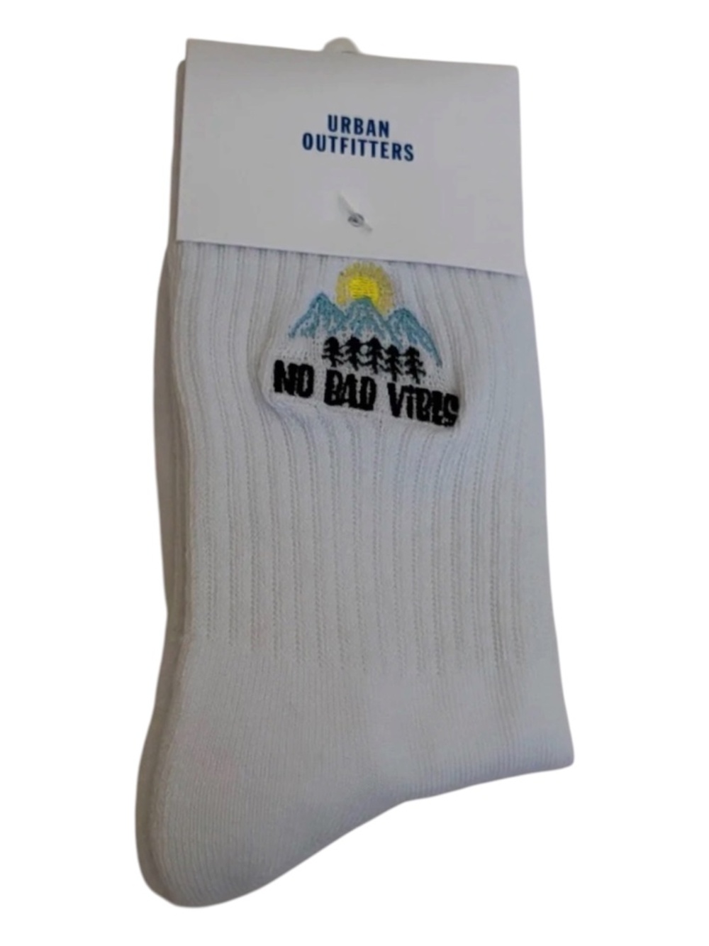 URBAN OUTFITTERS No Bad Vibes Crew Socks.